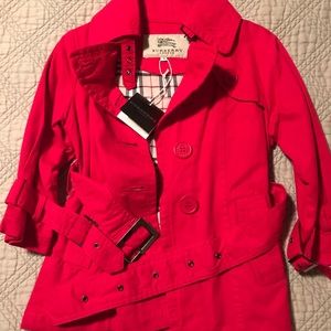 burberry trench coat kids red
